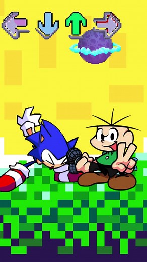 Cebolinha Batalha com Sonic em Friday Night Funk