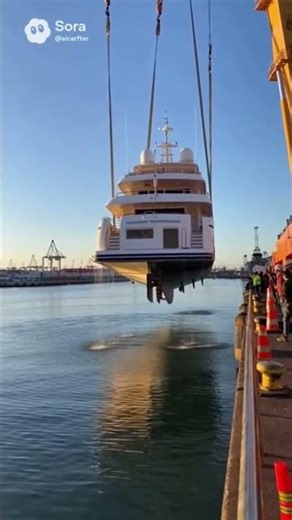 Massive Yacht Lifting Strap Snaps – Dock Disaster Caught on Camera! 🚨🛥️
