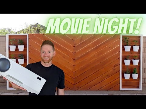 DIY: How to build an outdoor movie theater. It's showtime in your backyard!