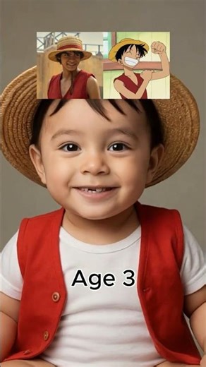 Monkey D. Luffy (One Piece) – From 1 to 100 Years Old