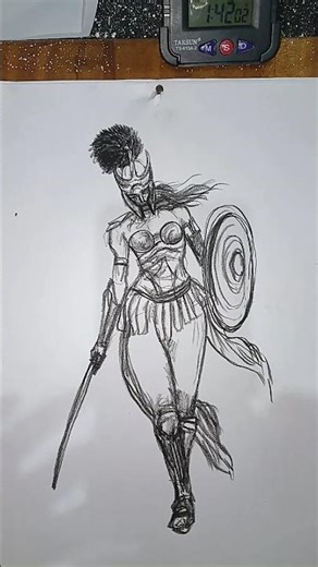 Assassin's creed spartan drawing #drawing #art #shortvideo