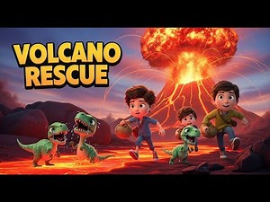 Episode 2: The Volcano Rescue Mission Dinosaur Adventure Story for Kids Dino Legends ToonWhizd Kids