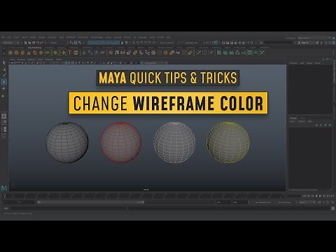 #MayaQuickTip l Change #WireframeColor in #Maya