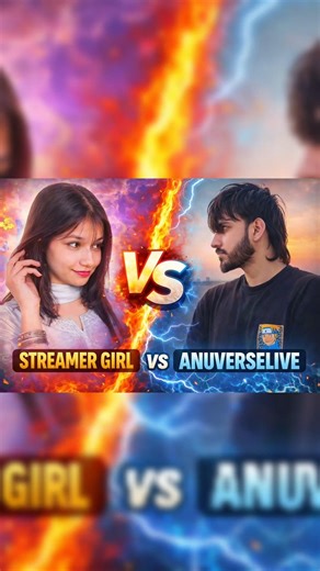 Streamer Girl vs Anuverselive 😈 Who is Pro? 💀🔥@SIYAAISLIVE