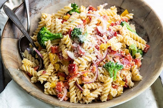 Easy Cold Pasta Salad - Culinary Hill
