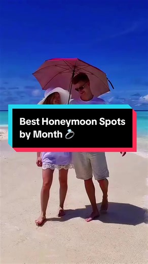 Everyone books their honeymoon at the worst time — rainy season, peak crowds, overpriced resorts. Here’s the month-by-month honeymoon guide locals actually recommend 🌴✨ From Seychelles in April to Sri Lanka in December, these are the smartest destinations for every month of the year. Save this for real honeymoon planning 💍 #honeymoon #travel #maldives #bali #traveltips #honeymoondestinations
