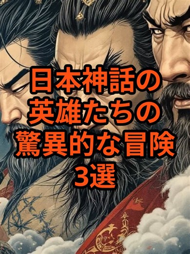 日本神話の英雄たちの冒険3選