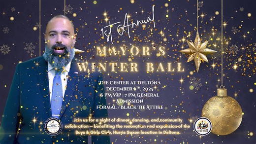 ✨ The wait is finally over, Deltona! ✨ The Mayor’s Winter Ball — an elegant evening of unity, celebration, and community spirit. ❄️ Presented in collaboration with the Volusia County Hispanic Association, this unforgettable event promises to be a night to remember. 📅 Date: Saturday, December 6, 2025 🕕 Time: V.I.P. 6 PM | General Admission 7 PM 📍 Location: The Center @ Deltona 🎩 Dress Code: Black Tie | Suggested Colors: Blue & White This is one event Deltona won’t want to miss! https://www.ev