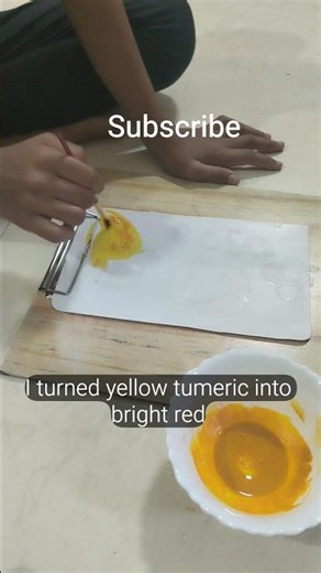 Turmeric PH Indicator Experiment #hashtag :#Chemistry Fun 👩‍🔬