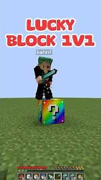 HILARIOUS 😂 MINECRAFT RAINBOW LUCKY BLOCK 1v1 🍀🍀🍀 #minecraft #shorts