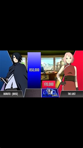 [SASUKE VS SAKURA]POWER LEVEL COMPAROSION