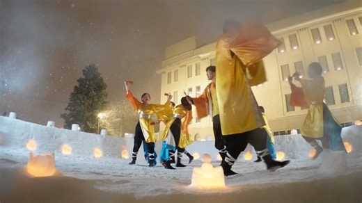 2026年2月 小樽雪あかりの路 から 小樽商科大学 "翔楽舞" さん よっちょれ ダイジェスト動画 フルバージョンはこちら https://youtu.be/M3kvO33U8K4 #翔楽舞 #小樽雪あかりの路 #YOSAKOIソーラン #総踊り #よっちょれ | 北の「旗や」たいしょう