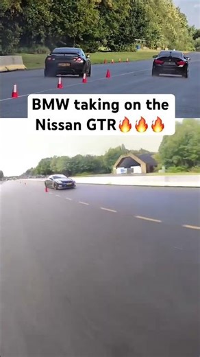 BMW vs Nissan GTR 🔥🔥#bmwmmotorsport #gtr