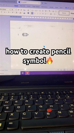 how to create pencil symbol 🔥 #excel #symbols