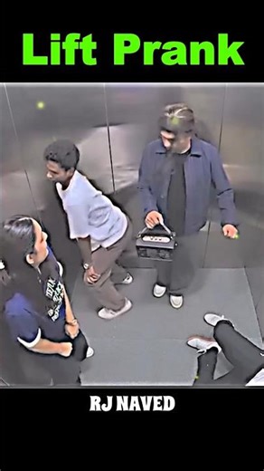 Crazy Dance Prank in Lift 😅 Don't Miss The End 🫶Credit- Rj Naved 😚#rjnaved #funny #comedy #shorts