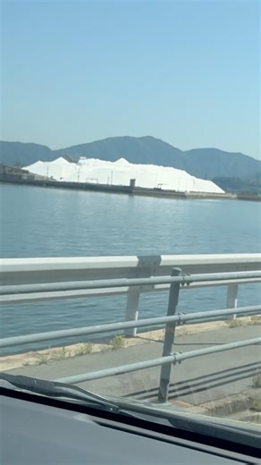 夏なのに氷の島？？？#広島 #雪 #俺の塩