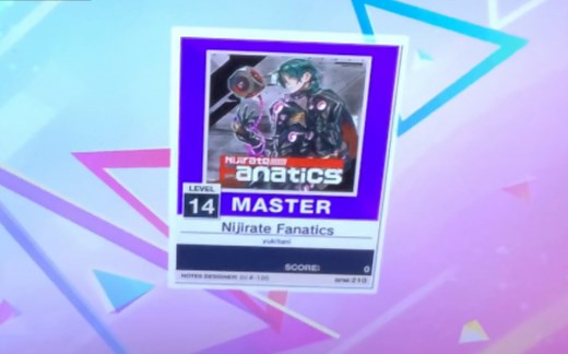 chunithm 中二节奏 Nijirate Fanatics 1攻击 sss+ fc 手元