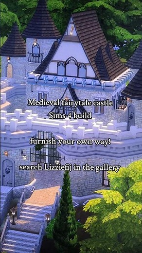 Medieval fairytale castle Sims 4 build #sims4 #sims4build
