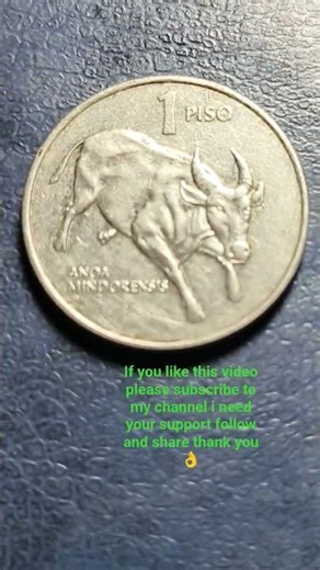 For sale👈👁Small 1 Peso Coin👌👍 I have One of this Old Philippine currency 1993 just watch🤓😘now👈