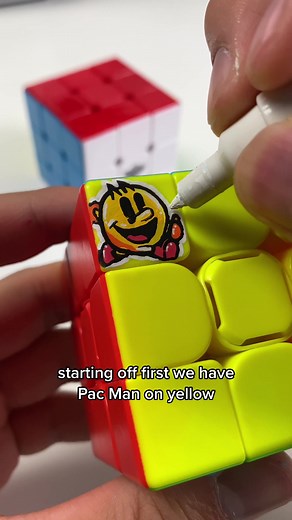 NEW SERIES✨ Custom Rubiks Cube! Comment who u should paint next 🤩