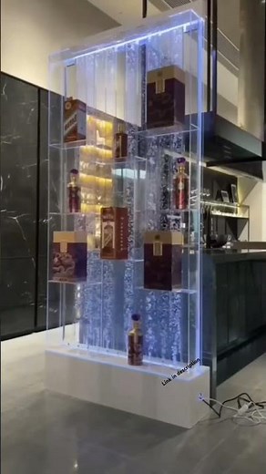 Indoor Bubble Wall Water Fountain with RGB Lights - Perfect Home & Office Decor!