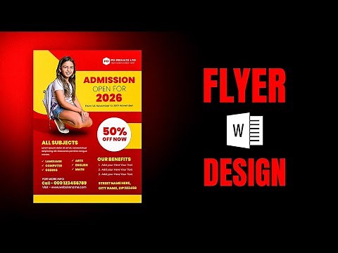 Make a Flyer in Word | Easy Flyer Design for Beginners (No Photoshop Needed)