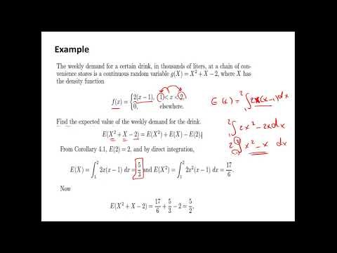 Lecture 06 | Mean (Expectation) and Variance of Discrete and Continuous R.V | ايجاد المتوسط والتباين