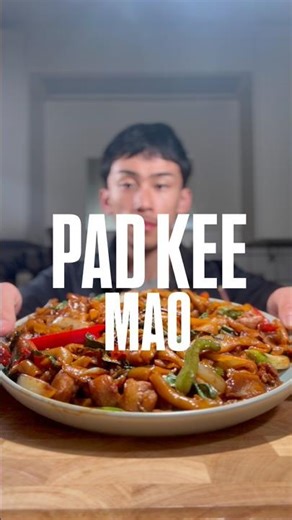PAD KEE MAO (THAI DRUNKEN NOODLES) #thaifood