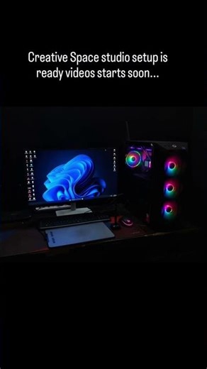 Creative Space Studio Setup Ready Video Start Soon