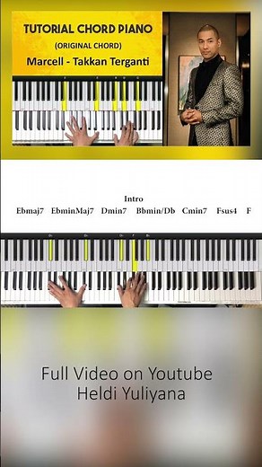 Tutorial Chord Piano Marcell Takkan Terganti Intro