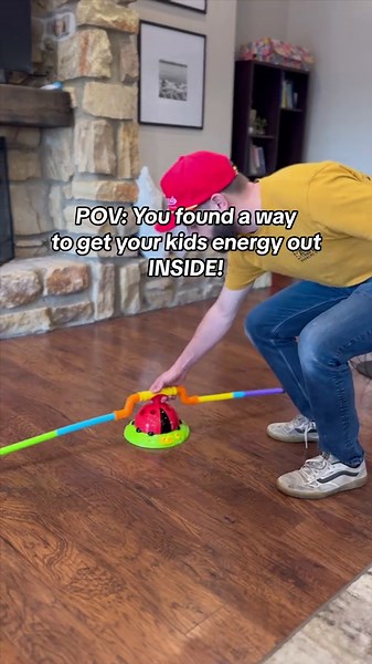 2-in-1 Musical Jump and Toss Toy for Kids Indoor Energy Release