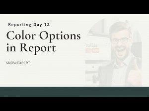 D12 - Color Options in Report