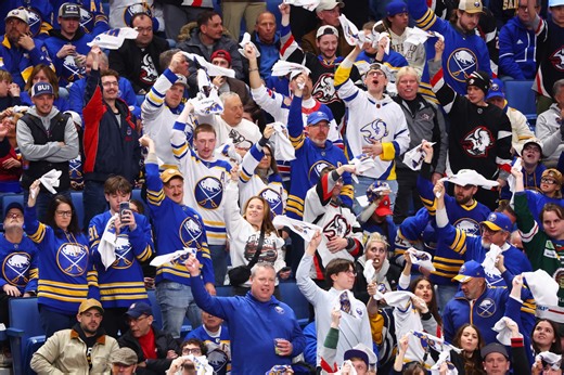 Buffalo fans finish 'O Canada' after mic fails before Game 5 of Sabres-Bruins series