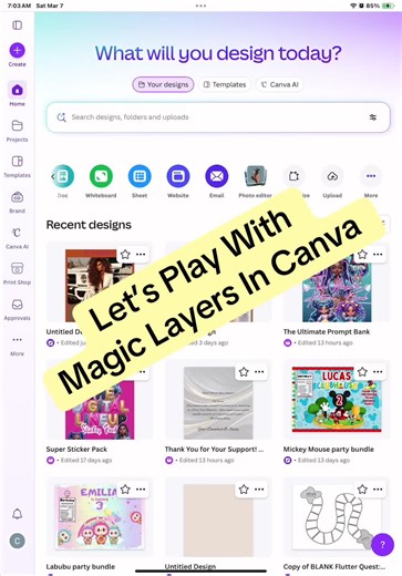 ✨ Let’s play with Magic Layers in Canva! 🎨 Watch how one simple design turns into something 🔥 with just a few clicks. Who’s trying this? 👀 #canva #canvatips #canvamagic #designhack #thedigitallineup