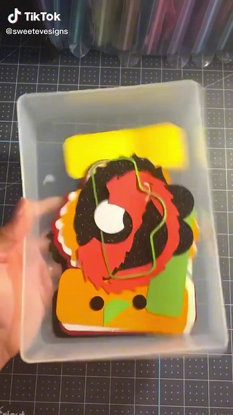 Elmo cake topper! #sesamestreet #elmo #caketopper #cricut #cricutcraft #papercrafts #cricuttutorials #process #cute #partydecor #kidsparty #nostalgia