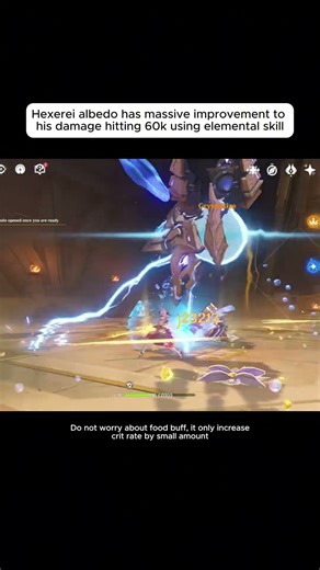 Hexerei Albedo elemental skill damage #genshinimpact #youtube #hoyovers