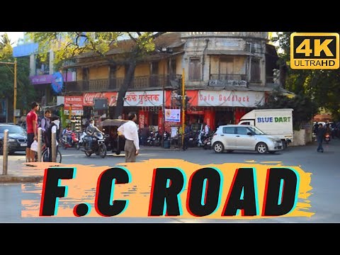 FC ROAD PUNE | WALKING TOUR | 4K