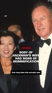 Legendary actor Gene Hackman and his wife Betsy Arakawa were found dead Wednesday in their New Mexico home, along with their dog, in circumstances officials deemed "suspicious enough" to warrant a thorough investigation. Forensic pathologist Dr. Judy Melinek discusses what the signs of mummification of Hackman's wife's hands and feet could mean. https://cnn.it/4kehhmx | CNN