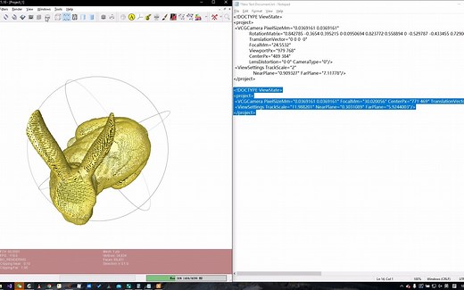 MeshLab（1）选择固定观察视角