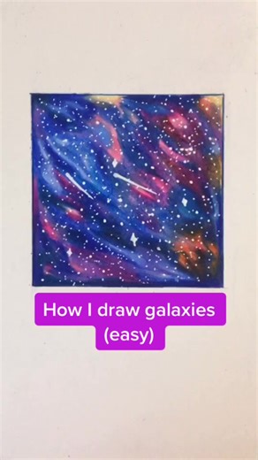 Easy Galaxy Drawing Tutorial: Watch 'til the End for the Final Result!