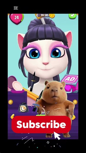 Talking Angela 2: Ultimate Makeup Challenge! 🎀 #mytalkingangela2 #cat #gaming