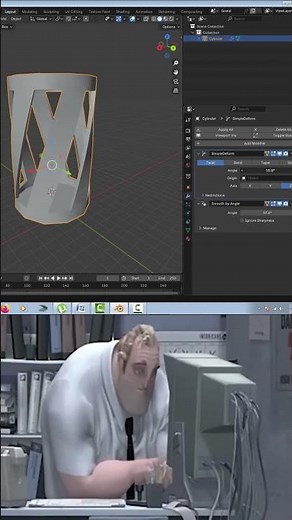 how to model complex hard surface shape easily in blender