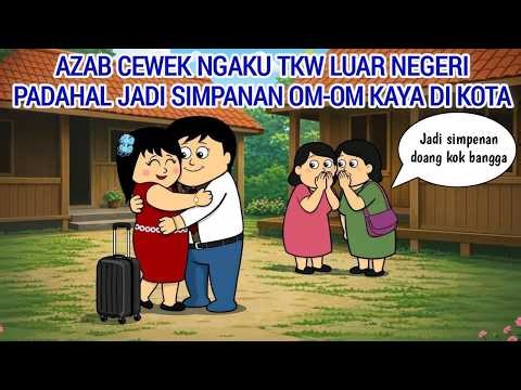 AZAB CEWEK NGAKU TKW LUAR NEGERI PADAHAL JADI SIMPANAN OM-OM KAYA DI KOTA | ANIMASI AZAB
