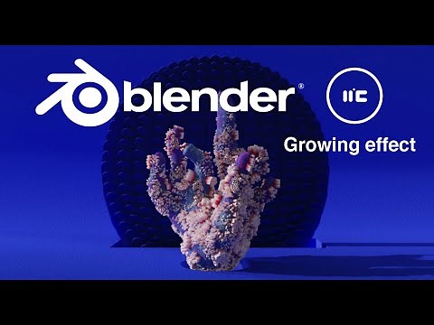 Growing coral in Blender.