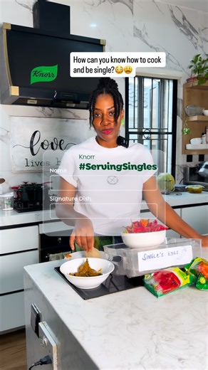 Dear singles, @knorrnigeria just saved you from my pepper this valentine. I am serving my single friend @stevechuks_ to you single ladies. Please shoot your shot in his comments tomorrow when he posts his pasta recipe. Who knows, you might win a wingman box or a valentine’s date courtesy @knorrnigeria Over to you @stevechuks_ , happy Valentine’s Day in advance. #ServingSingles #ServingSinglesWithKnorr #CookUpTheGoodStuffWithKnorr | Nancy Umeh