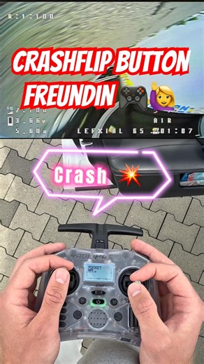 Crashflipfunktion Freundin funktioniert immer 😌💯#drone #fail #crash #radiomaster #tinywhoop