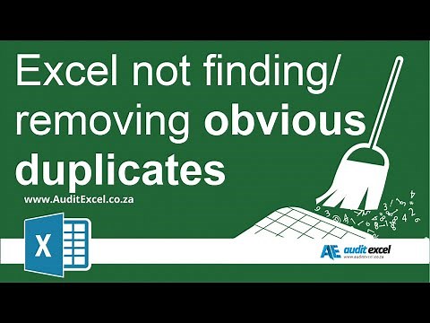 Excel not finding/ removing obvious duplicates