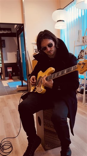Jed Elliott on Instagram: "Most unique bass practice location yet. At the base / bass of Mt.Fuji, across a volcanic lake, we found ourselves at a tiny little music store with this gorgeous Fender Jazz Bass with the Hakone Yosegi Zaiku pattern pickguard. Thanks for kindly letting me jam in Japan 🗻"