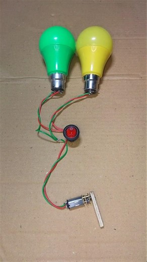 Powering Two LED Light With N20 Gear Motor Generator • DC Motor #dcmotor #tech #shorts