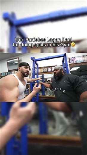 Unc Punishes Logan Paul for doing splits in his gym🤣